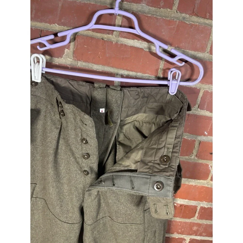 Vintage 60s German Military Bottoms Pants K. Begemann 8405-12-130-5782 Size 32